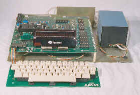 AIM65 mainboard, keyboard and power supply