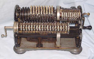 marchant calculator opened